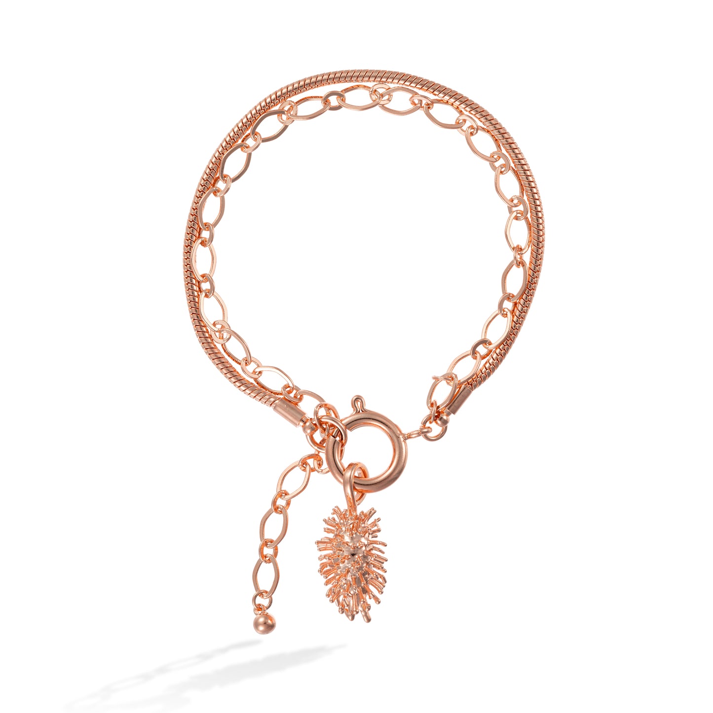 Pulseira Carrapicho Corrente Dupla