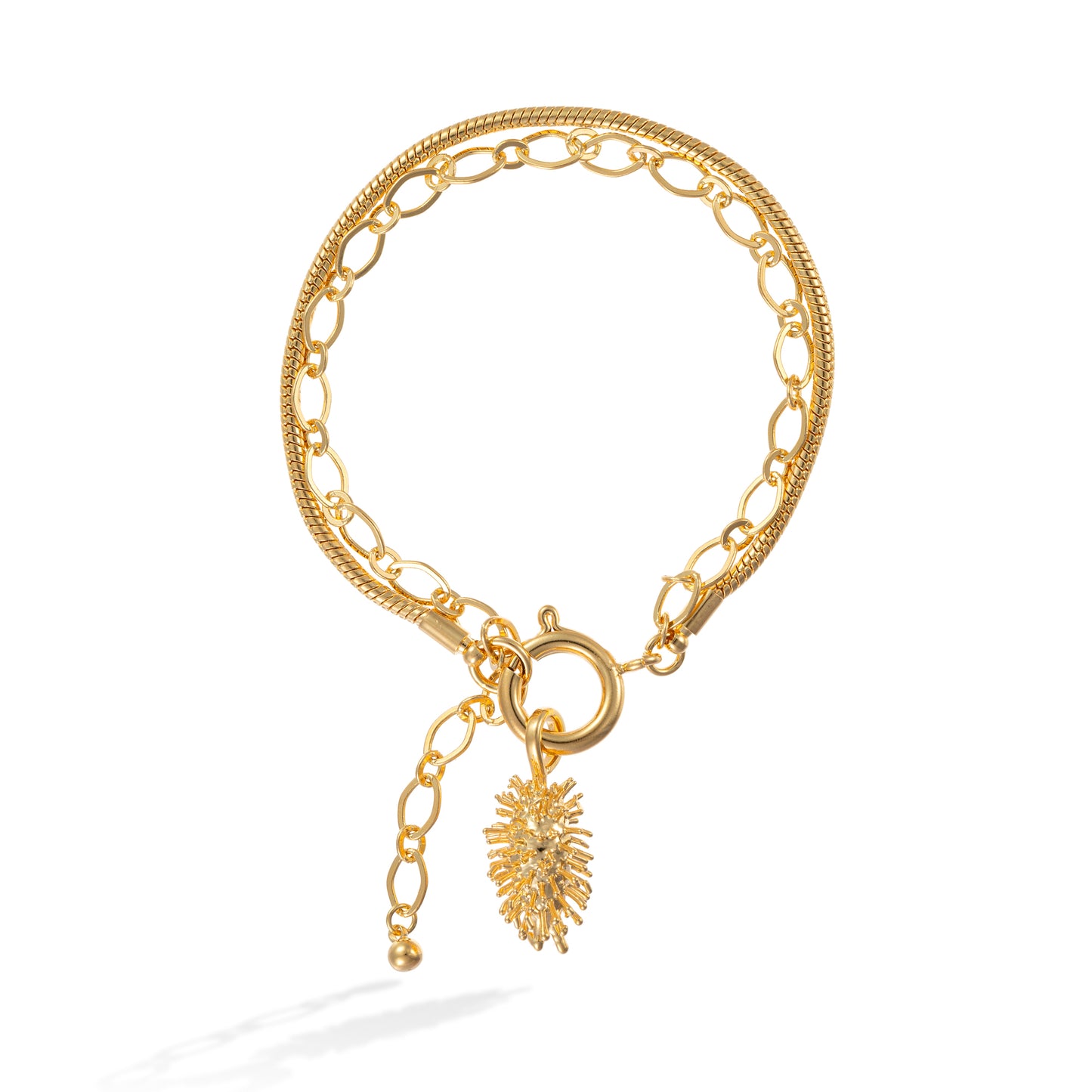 Pulseira Carrapicho Corrente Dupla