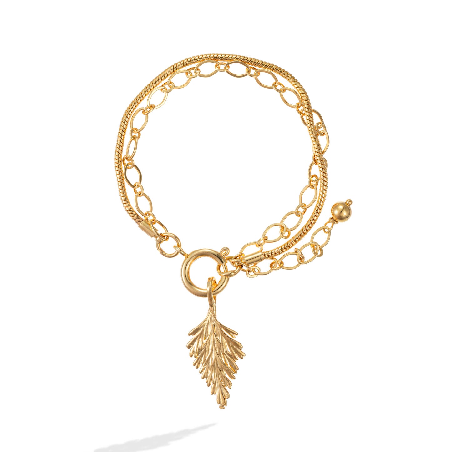 Pulseira Renda corrente Dupla