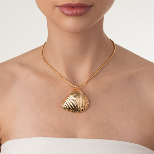 Colar Conchas Marinhas G