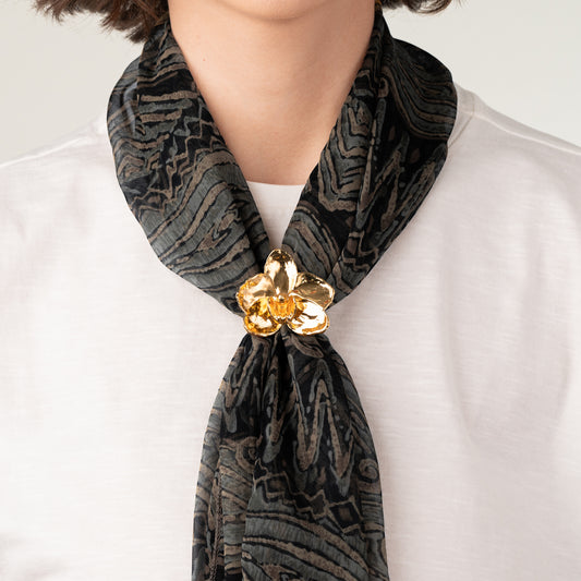 Presilha Orquídea para Lenço