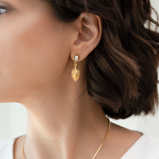 Brinco Carrapicho Pino Zircônia