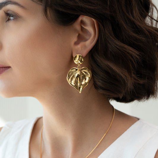 Brinco Flor Mini Antúrio